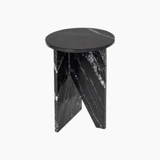 Table d'appoint en marbre Noir - Modernista Maroc