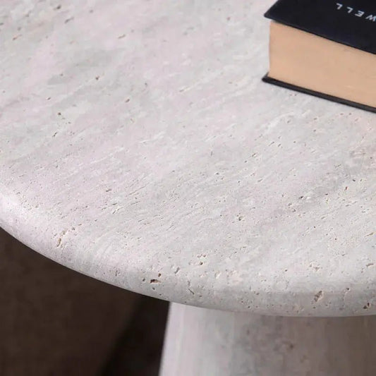 Table d'Appoint en Travertin Mira - Modernista Maroc