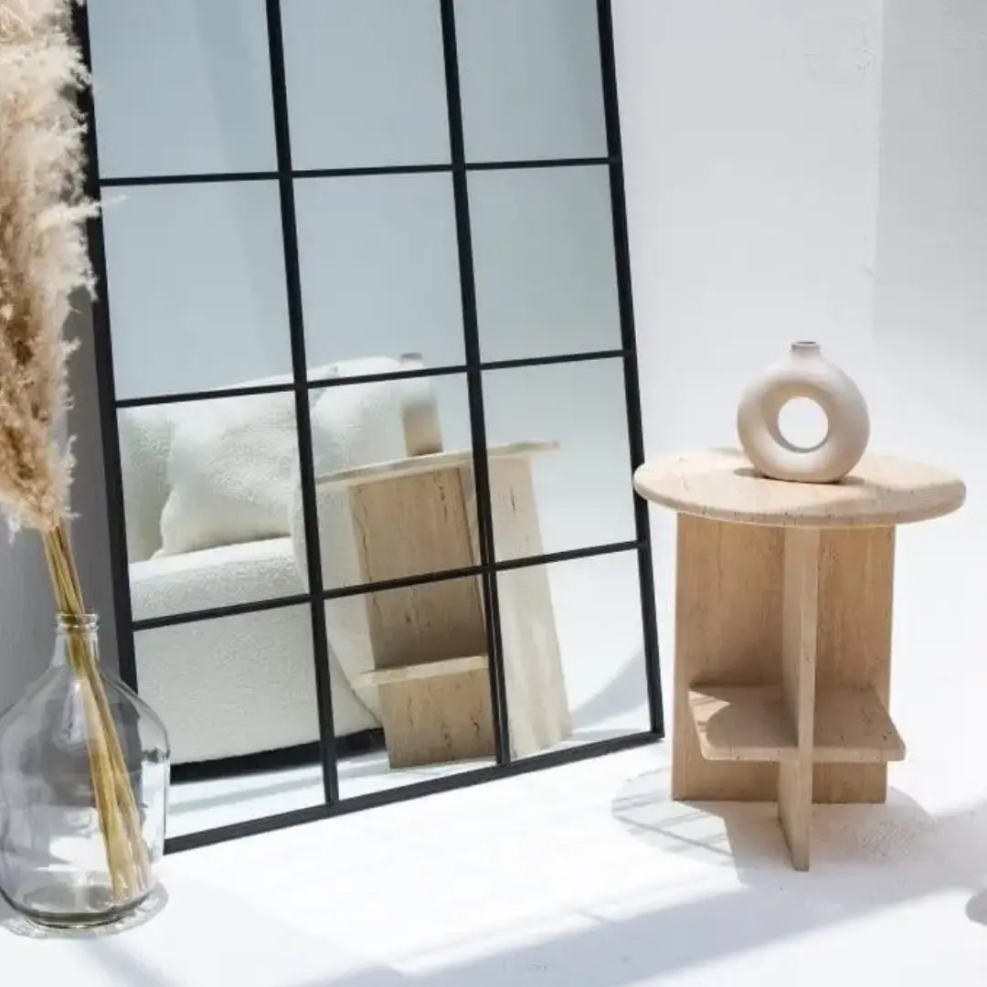 Table d’appoint en travertin ORAMA - Modernista Maroc