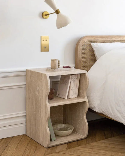 Table d’appoint en travertin Thalassa - Modernista Maroc
