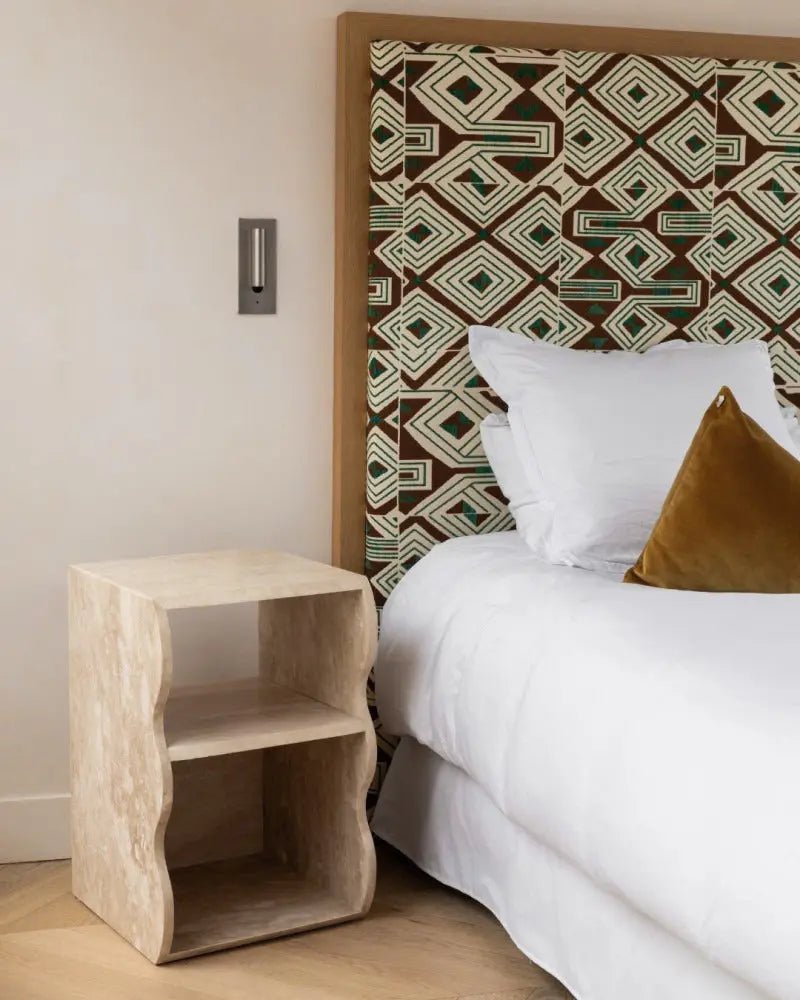 Table d’appoint en travertin Thalassa - Modernista Maroc