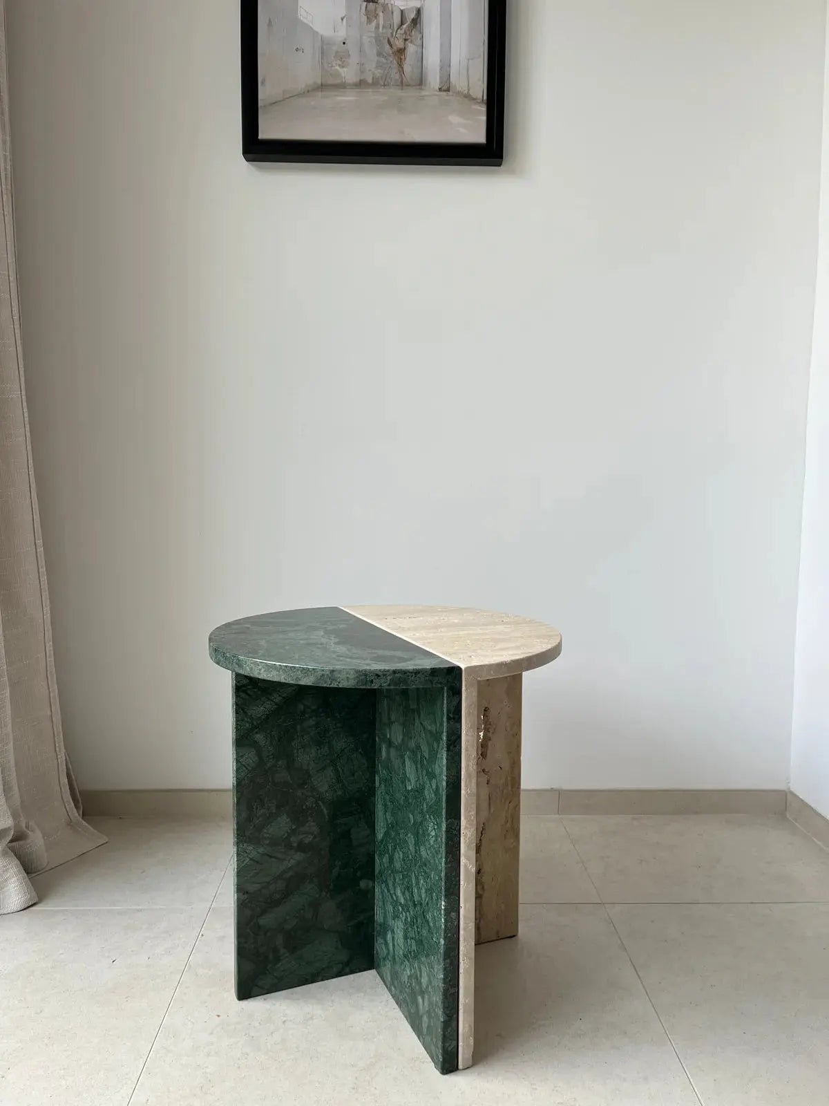 Table d’appoint modulable en pierre naturelle Orvion - Modernista Maroc