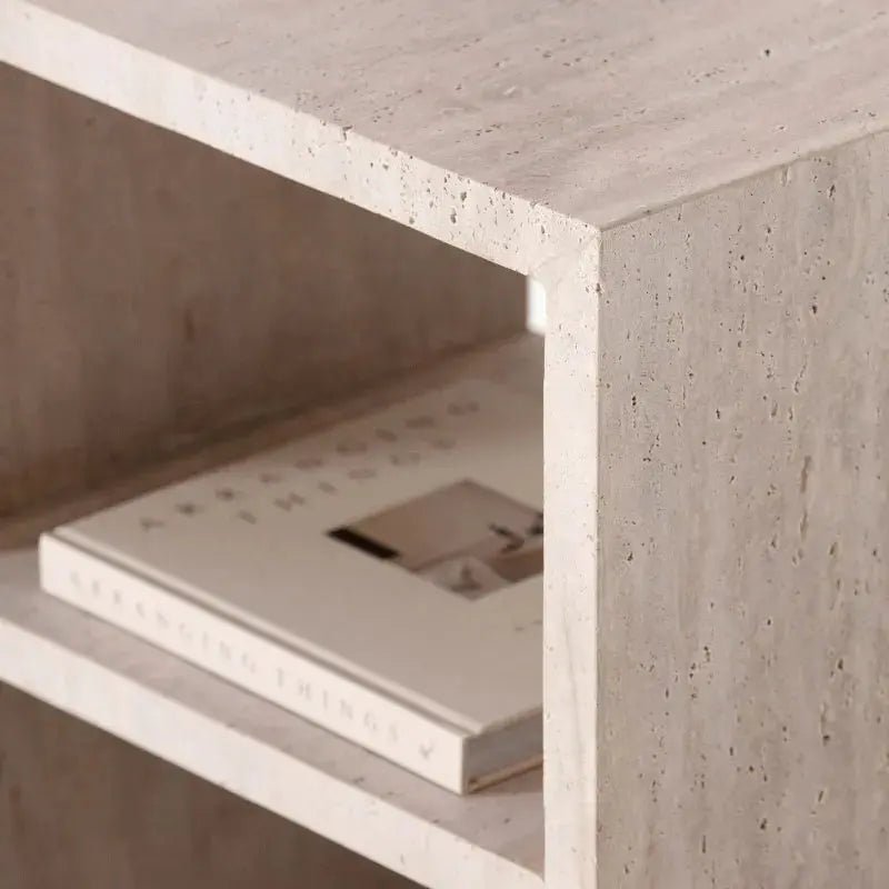 Table de chevet en Travertin - Modernista Maroc