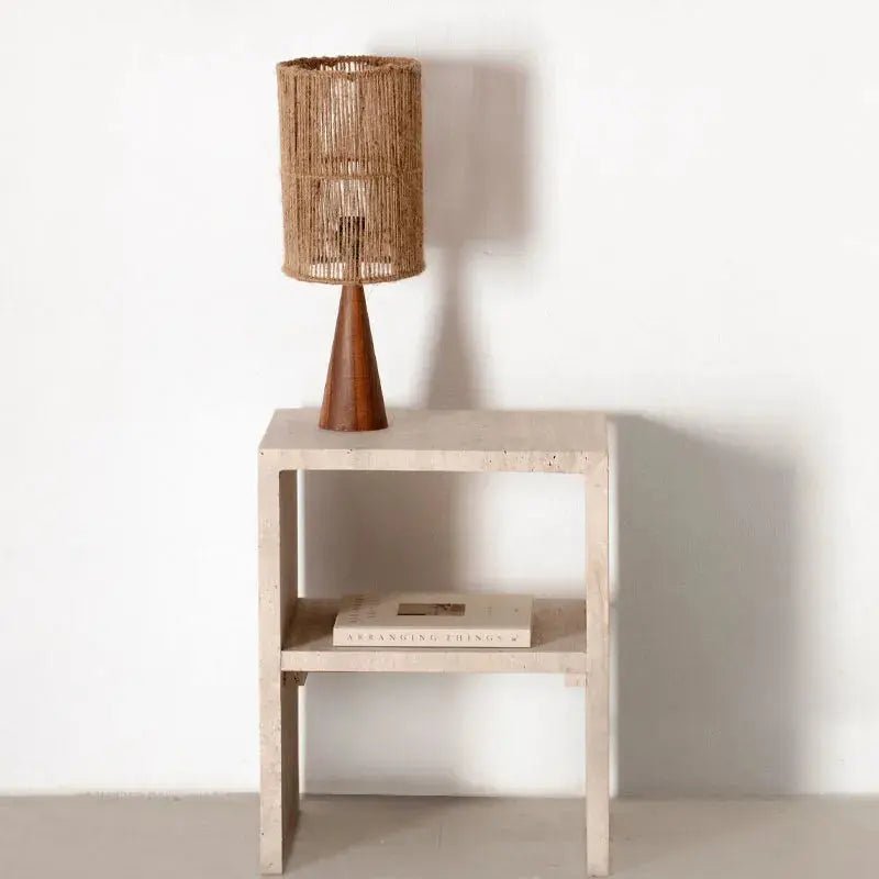 Table de chevet en Travertin - Modernista Maroc