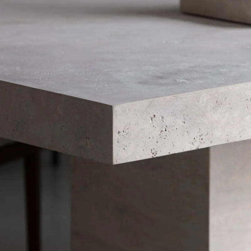 Table à manger en travertin Atlas - Modernista Maroc