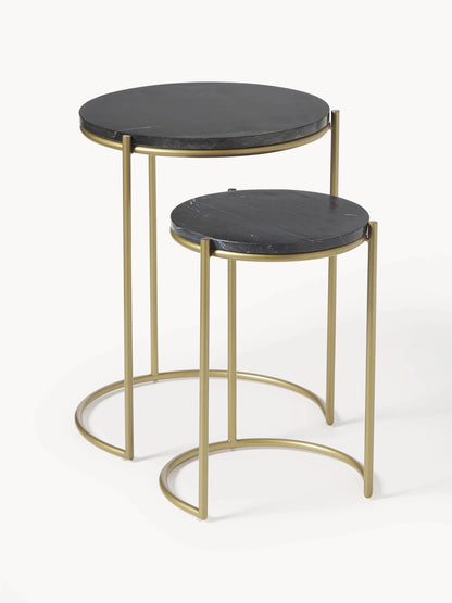 Tables Gigognes en Marbre Ella - Modernista Maroc
