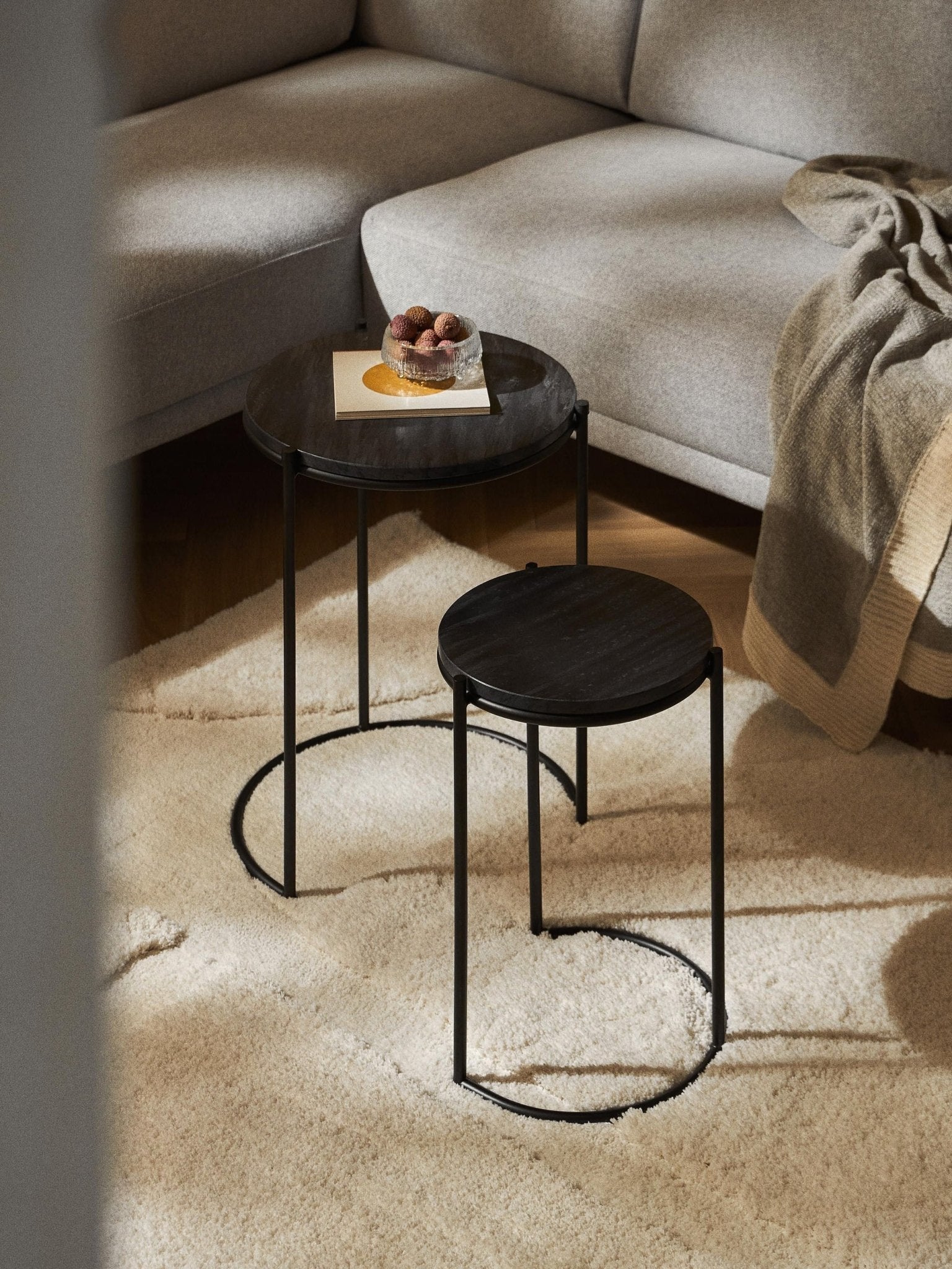 Tables Gigognes en Marbre Ella - Modernista Maroc