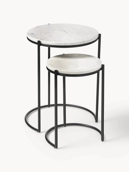 Tables Gigognes en Marbre Ella - Modernista Maroc