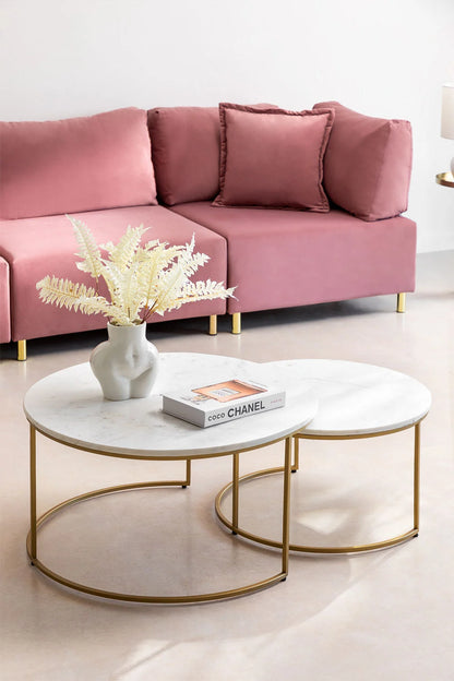 Tables Gigognes en Marbre – Oréa | Véritable Marbre Blanc
