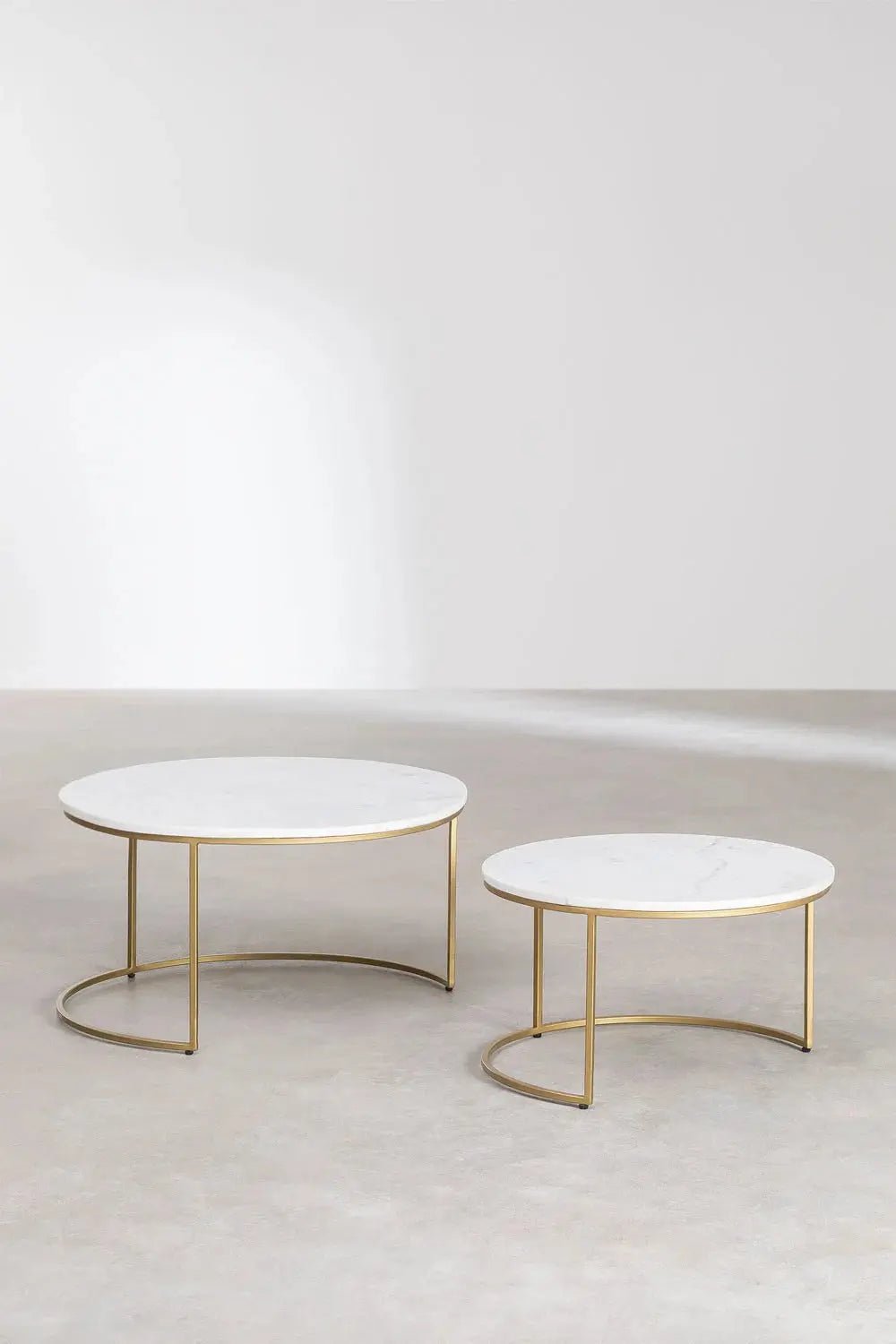 Tables Gigognes en Marbre – Oréa | Véritable Marbre Blanc - Modernista Maroc