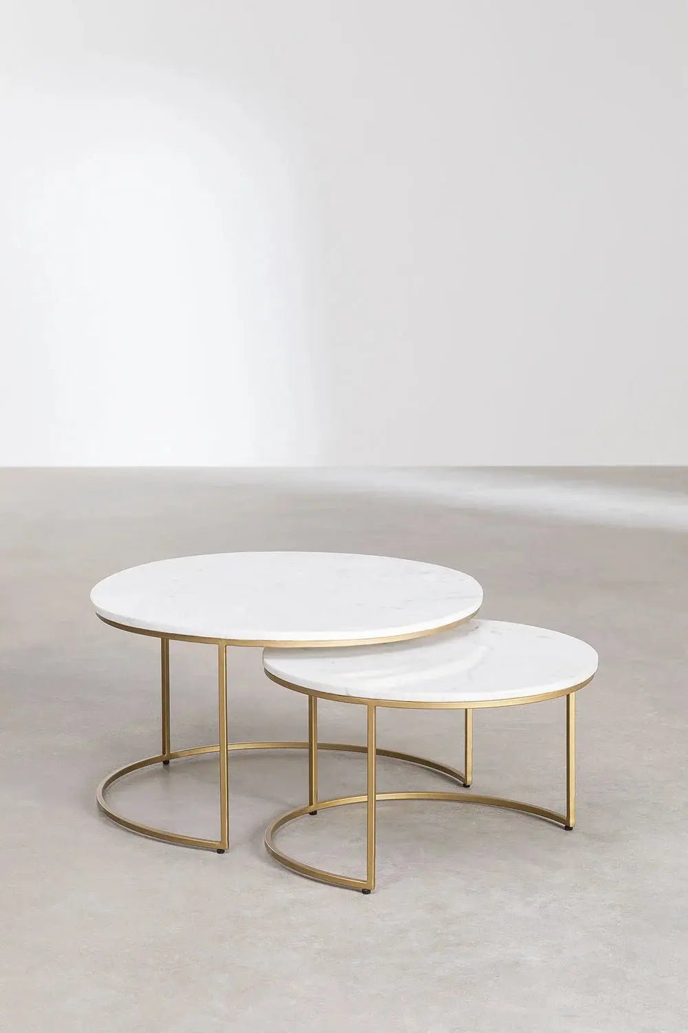 Tables Gigognes en Marbre – Oréa | Véritable Marbre Blanc - Modernista Maroc