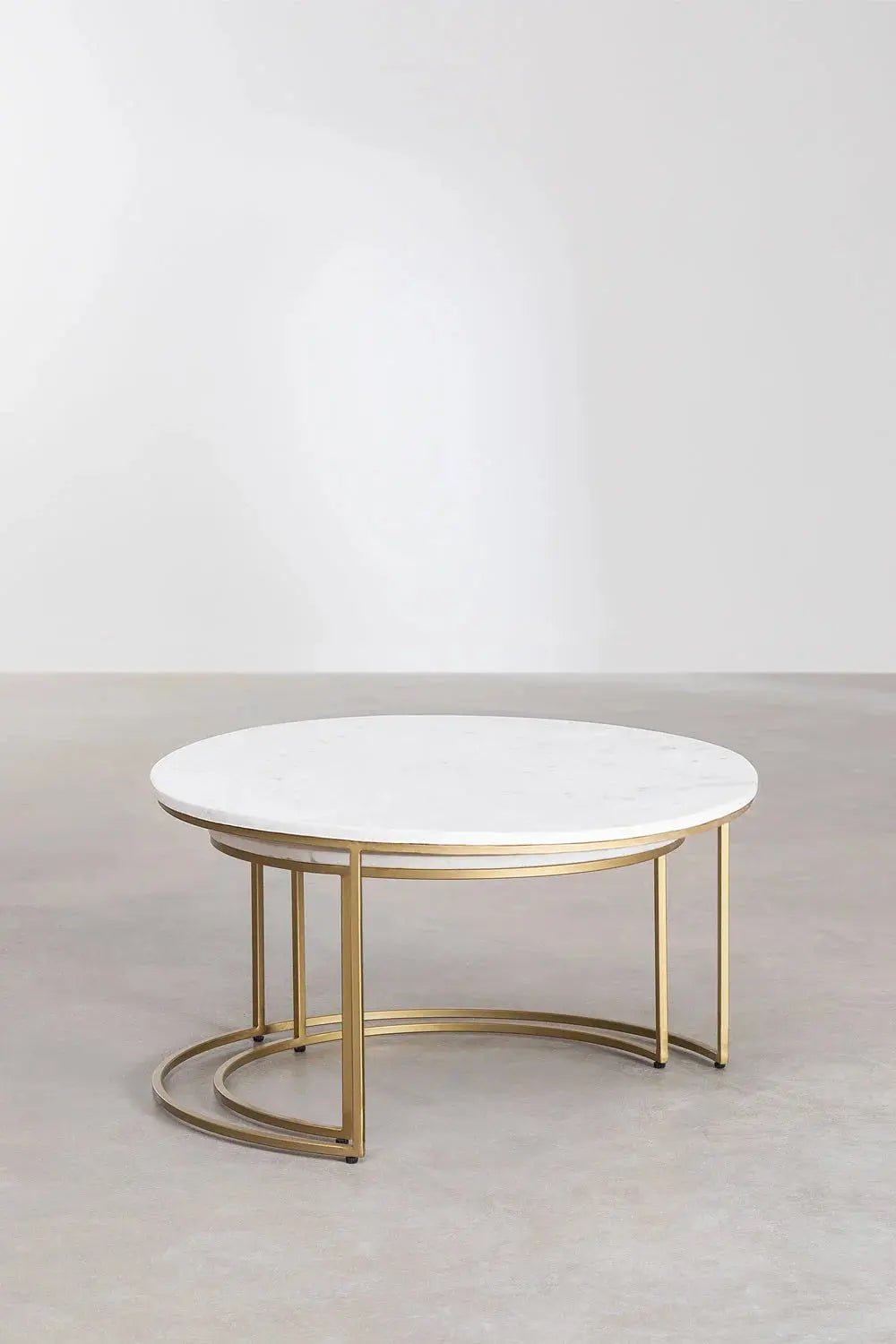 Tables Gigognes en Marbre – Oréa | Véritable Marbre Blanc - Modernista Maroc