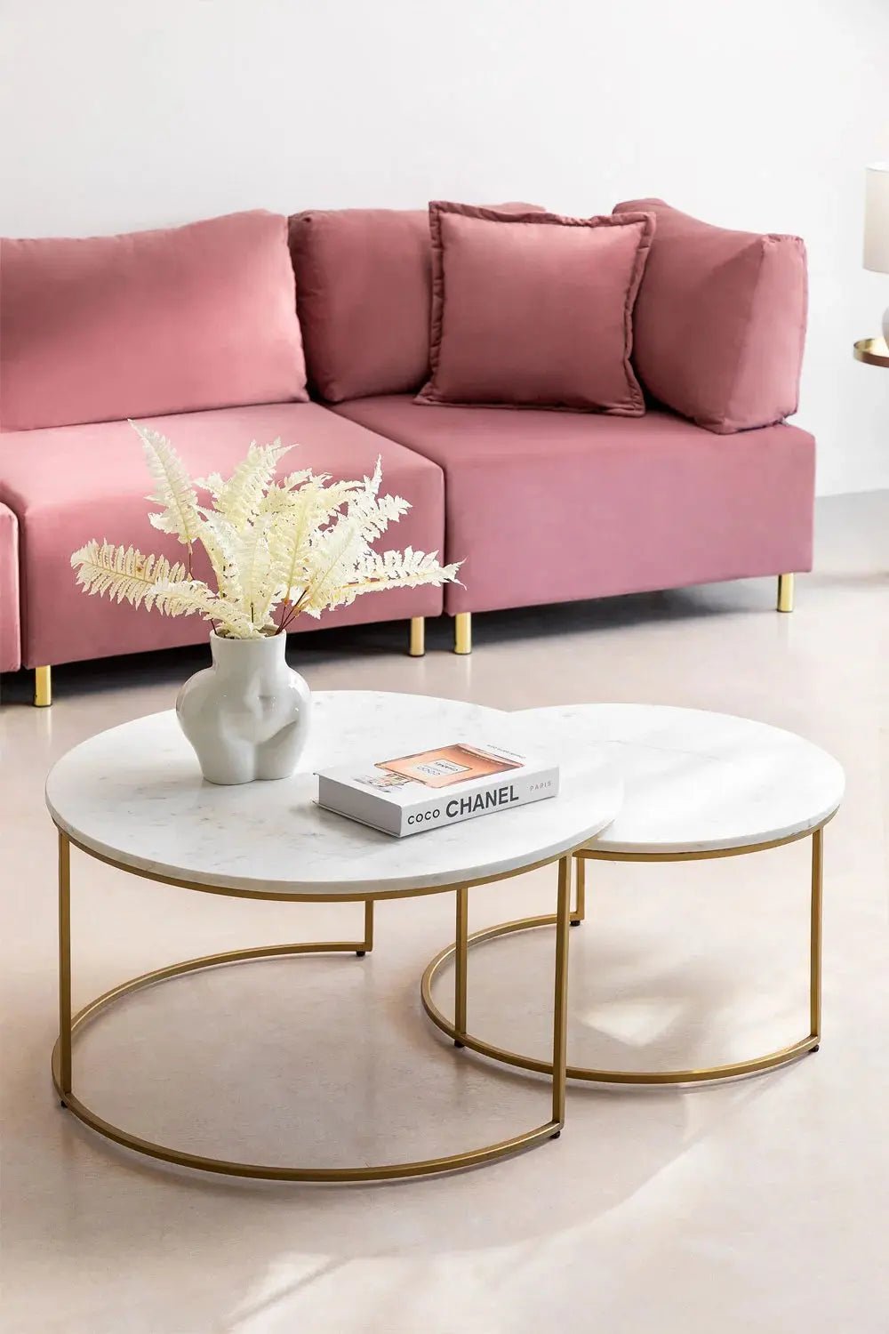 Tables Gigognes en Marbre – Oréa | Véritable Marbre Blanc - Modernista Maroc