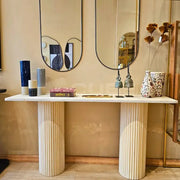 Console d'entrée en travertin Radiance
