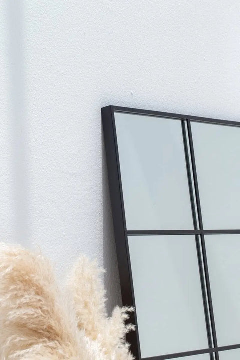 Grand Miroir Noir Structuré - Dimensions 180 x 80 cm