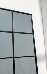 Miroir Fenêtre Rectangulaire XL Noir (210x120 CM) - Modernista Maroc