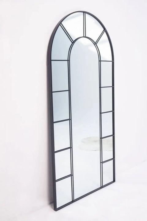Miroir Arqué noir avec Cadre Divisé ( 4 Dimensions )