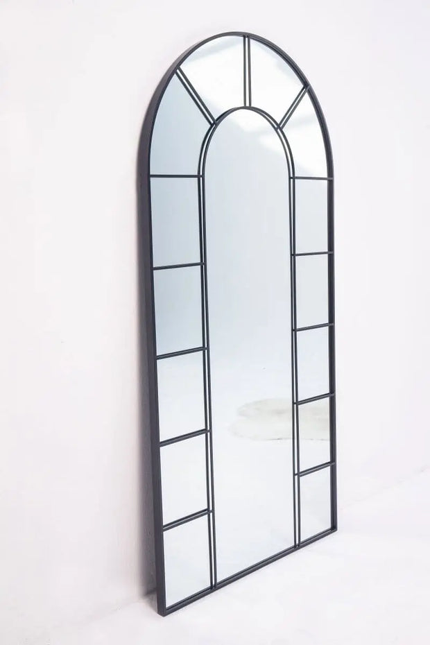 Miroir Arqué noir avec Cadre Divisé ( 4 Dimensions )