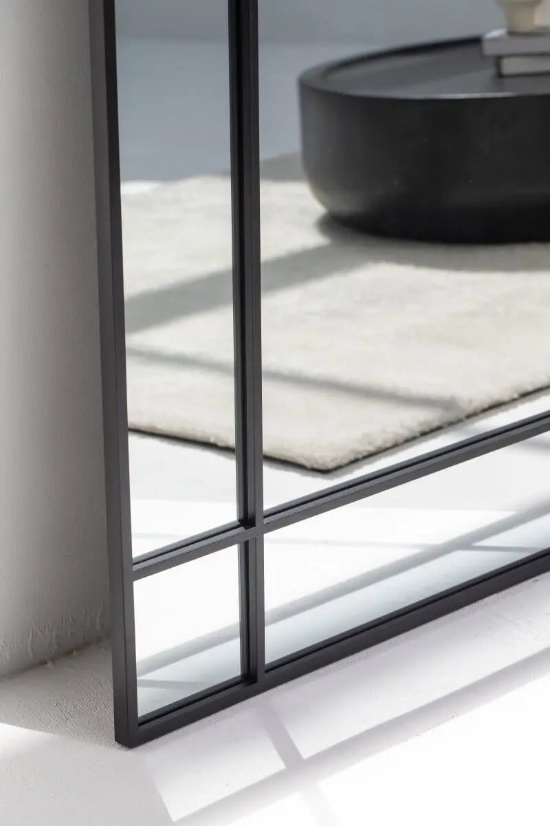 Miroir Fenêtre Rectangulaire Noir - Modernista Maroc