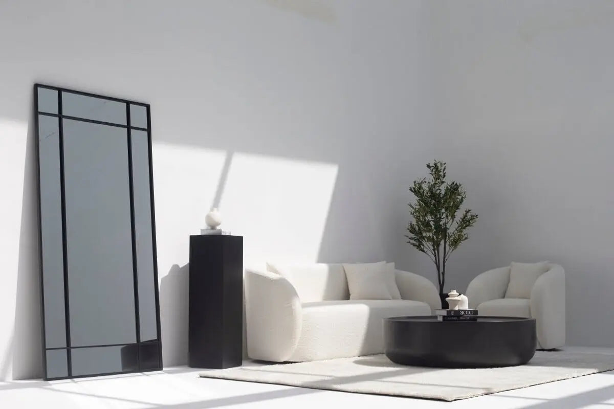 Miroir Fenêtre Rectangulaire Noir - Modernista Maroc