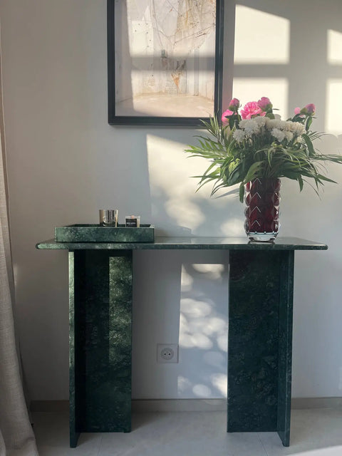 Console en Marbre Vert Guatemala - Modernista Maroc