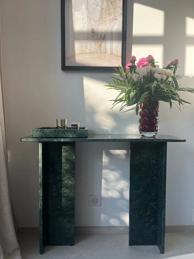 Console en Marbre Vert Guatemala - Modernista Maroc
