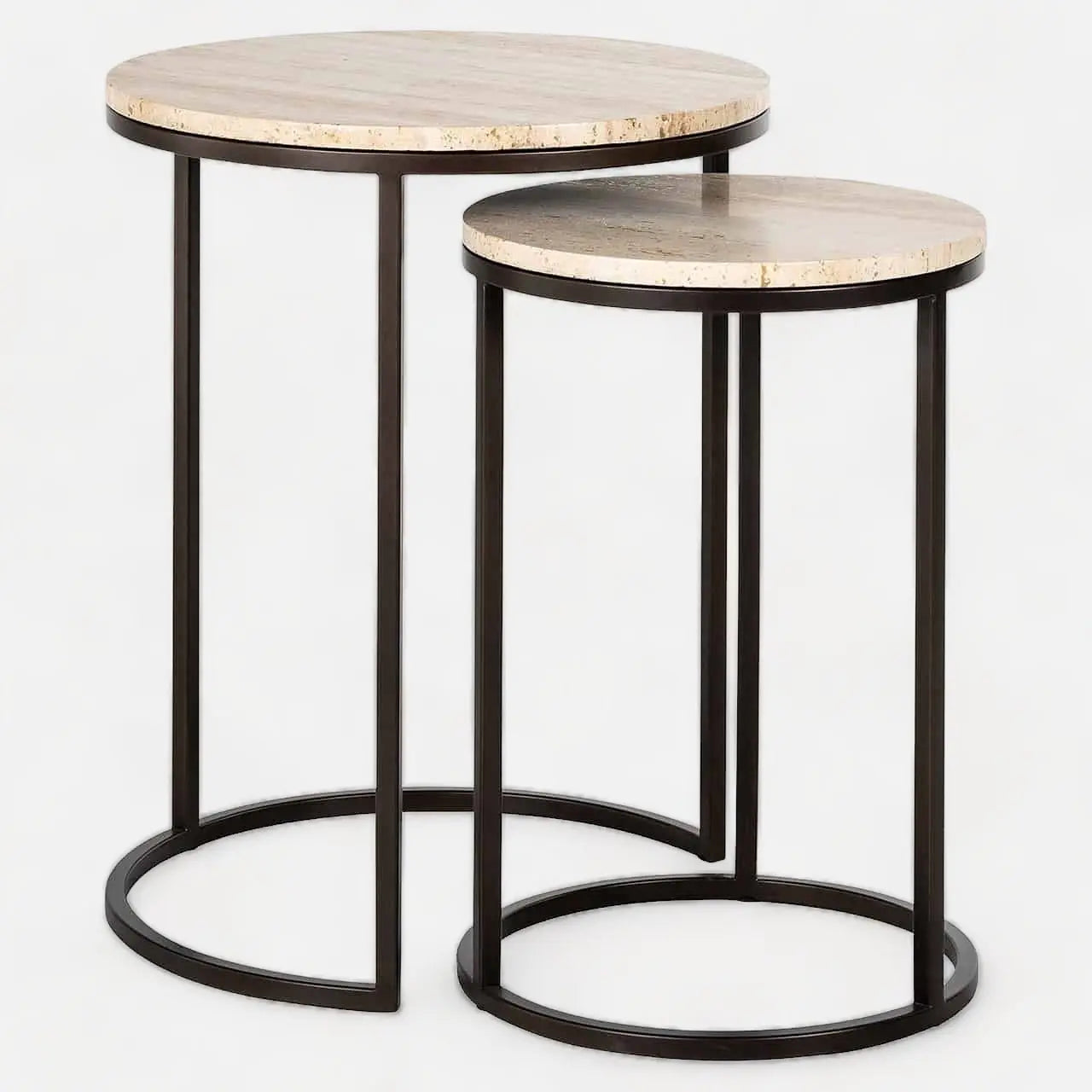Tables d'appoint Plateaux en travertin