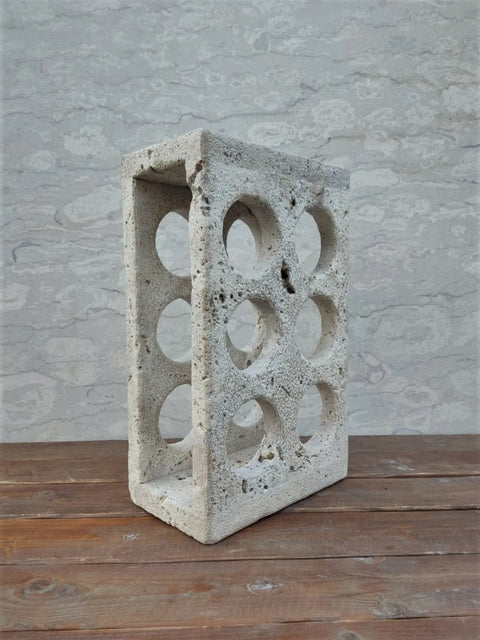 Porte-bouteille antique en travertin romain - Modernista Maroc