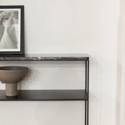 Console Atlas en marbre noir Augusta - Modernista Maroc