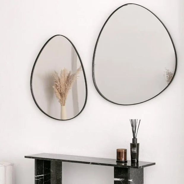 Duo de Miroirs Muraux Organiques