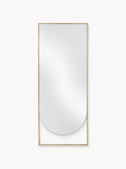 Miroir Doré Rectangulaire avec Détail Arrondi - 160 cm x 65 cm
