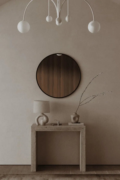 Miroir noir rond ( 5 Diamètre )