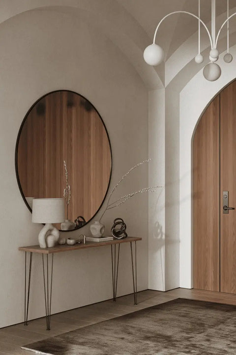 Miroir noir rond ( 5 Diamètre )
