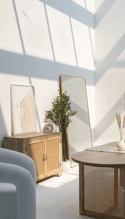 Miroir Adeline Rectangulaire Doré