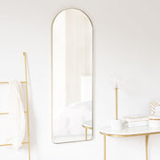 Miroir arche en métal noir 40x120cm