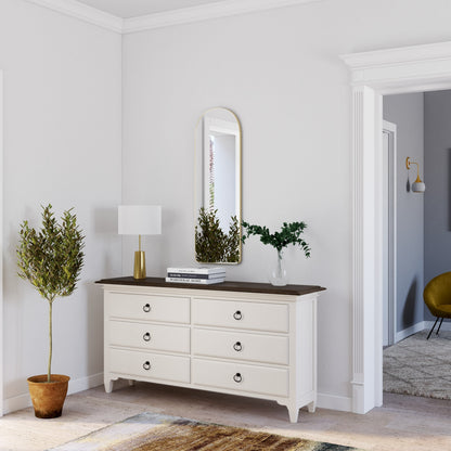 Miroir arche en métal noir 40x120cm