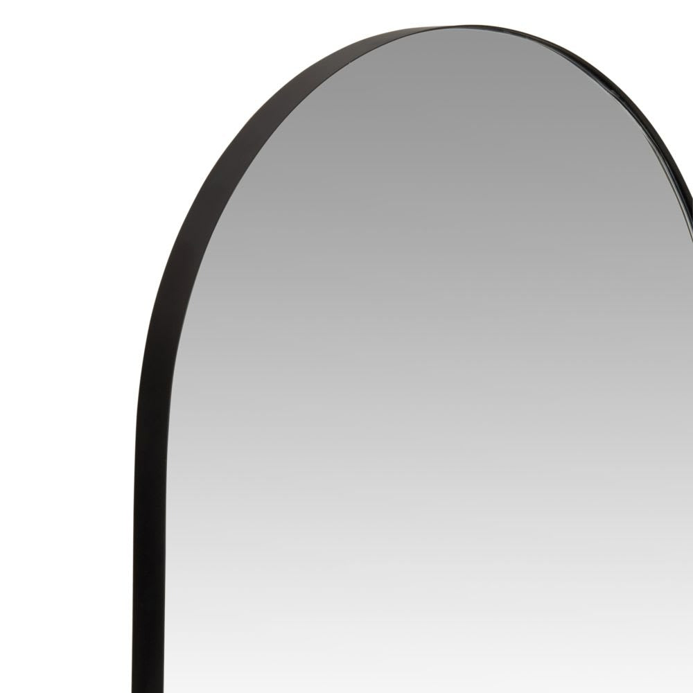 Miroir arche en métal noir 40x120cm