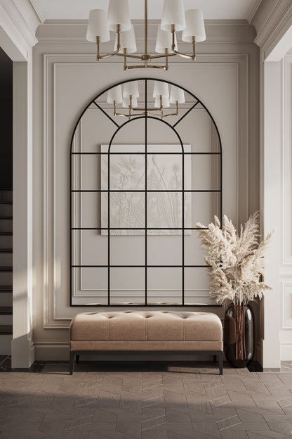 Miroir Arqué Noir XXL (210 × 140 cm)