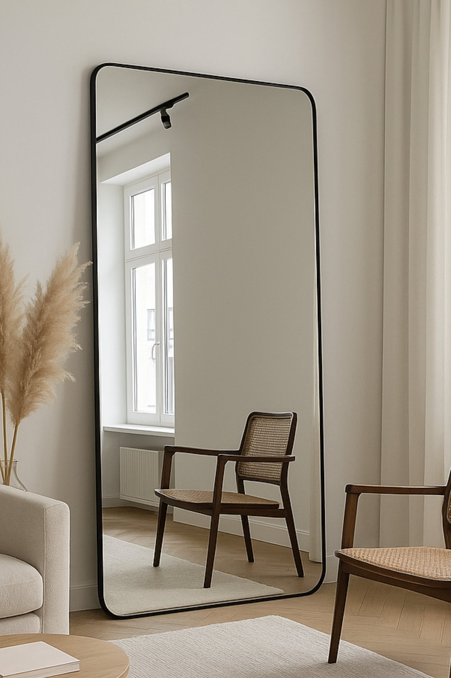 Miroir Adeline Rectangulaire Noir