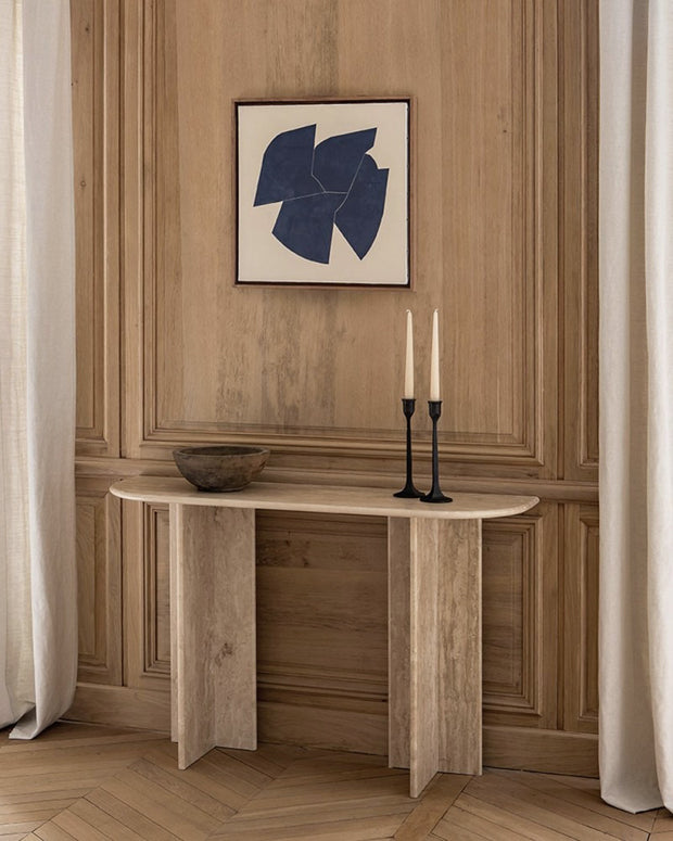 Console en travertin Constance