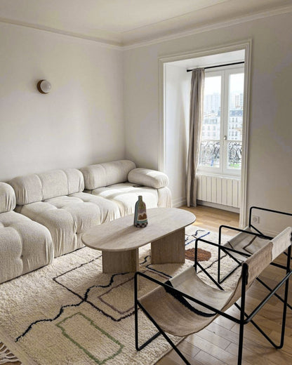 Table Basse Spinelle en Travertin