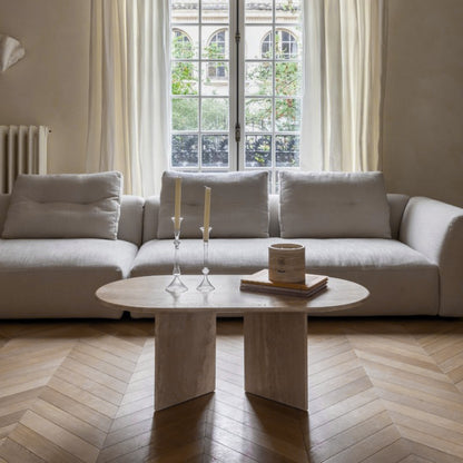 Table Basse Spinelle en Travertin