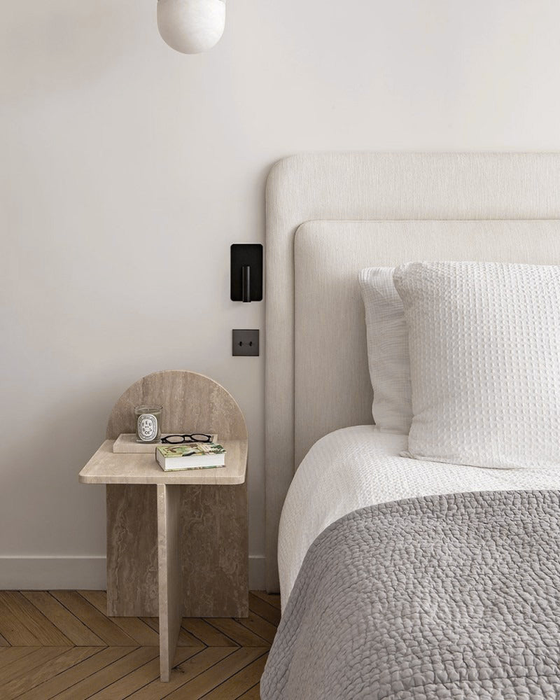 Table de chevet en travertin Nysa