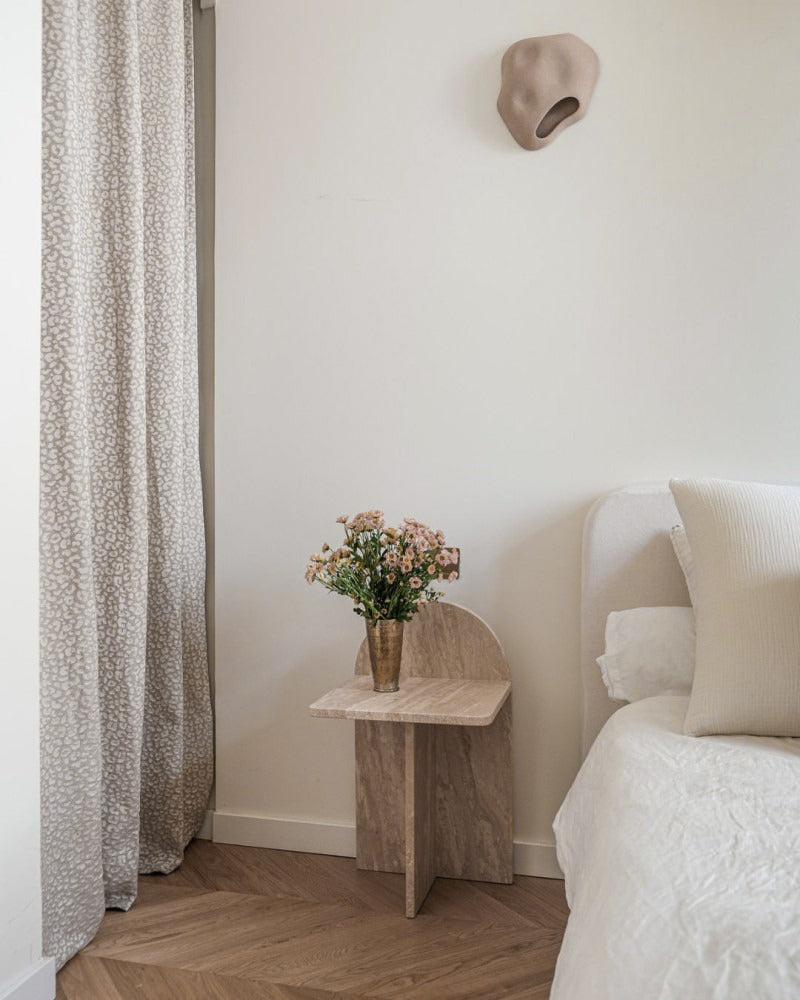 Table de chevet en travertin Nysa