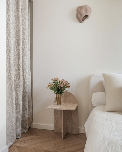 Table de chevet en travertin Nysa