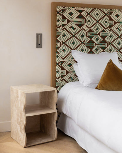 Table d’appoint en travertin Thalassa