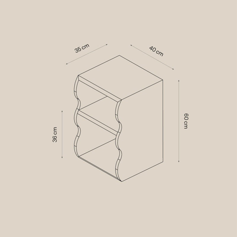 Table d’appoint en travertin Thalassa