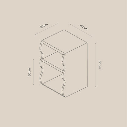 Table d’appoint en travertin Thalassa