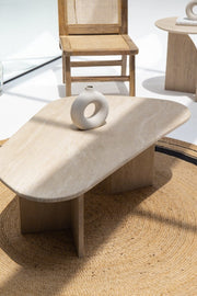 Table basse irrégulière en travertin&nbsp;