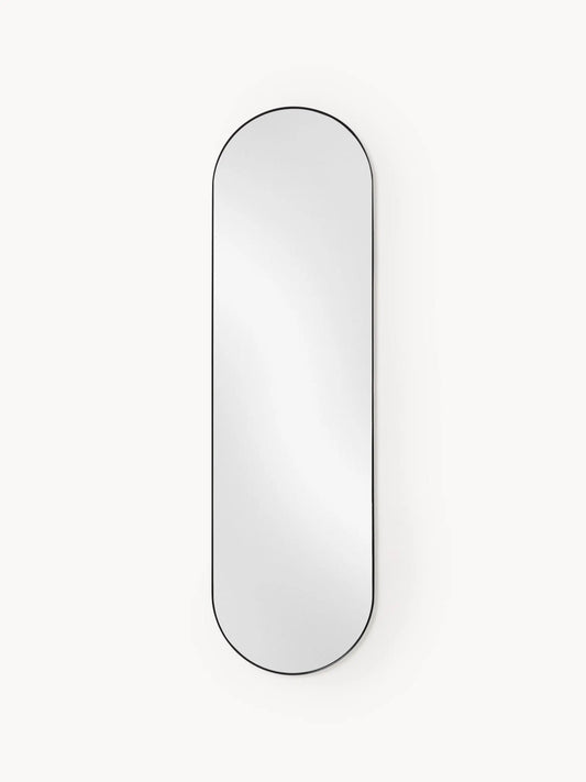 Miroir Mural Ovale Noir (4 Tailles)